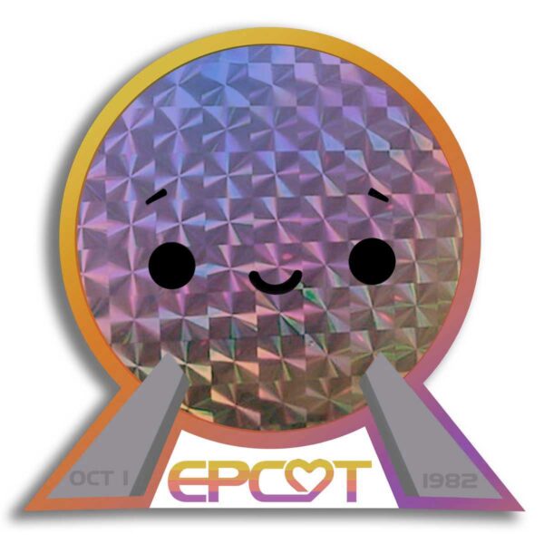 Epcot Love (Night) Prismatic Sticker